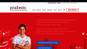 What Praxedo.de website looked like in 2020 (3 years ago)