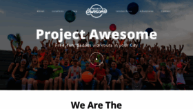 What Projectawesomehq.com website looked like in 2020 (3 years ago)