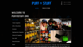What Puffnstuff.org website looked like in 2020 (5 years ago)