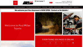 What Paulmillertoyota.com website looked like in 2020 (3 years ago)