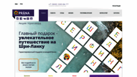 What Pranafood.ru website looked like in 2020 (3 years ago)