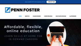 What Penn-foster.com website looked like in 2020 (3 years ago)