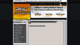 What Phcconsulting.com website looked like in 2020 (3 years ago)