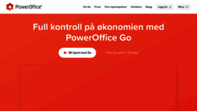 What Poweroffice.com website looked like in 2020 (3 years ago)