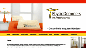 What Physio-demmers.de website looked like in 2020 (3 years ago)