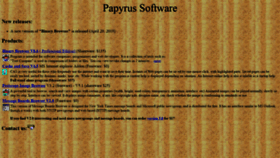 What Papyrussoftware.com website looked like in 2020 (3 years ago)