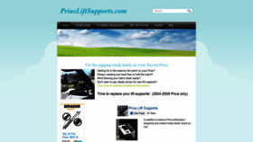 What Priusliftsupports.com website looked like in 2020 (3 years ago)
