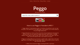 What Peggo.net website looked like in 2020 (3 years ago)