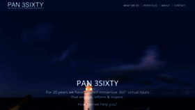 What Pan3sixty.co.uk website looked like in 2020 (3 years ago)