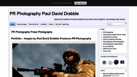 What Pauldaviddrabble.co.uk website looked like in 2020 (3 years ago)