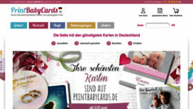 What Printbabycards.de website looked like in 2020 (3 years ago)
