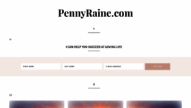 What Pennyraine.com website looked like in 2020 (3 years ago)