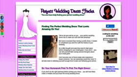 What Perfect-wedding-dress-finder.com website looked like in 2020 (3 years ago)