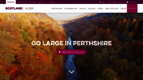 What Perthshire.co.uk website looked like in 2020 (3 years ago)