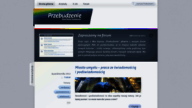 What Przebudzenie.net website looked like in 2020 (3 years ago)