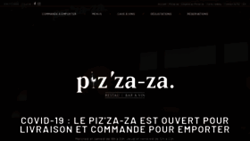 What Pizzaza.ca website looked like in 2020 (3 years ago)