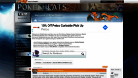 What Pokestation.net website looked like in 2020 (5 years ago)