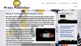 What Presspublisher.com website looked like in 2020 (3 years ago)