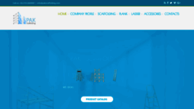 What Pakscaffolding.com website looked like in 2020 (3 years ago)