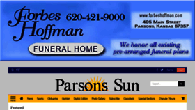 What Parsonssun.com website looked like in 2020 (3 years ago)