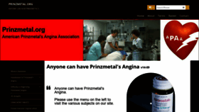What Prinzmetal.org website looked like in 2020 (3 years ago)