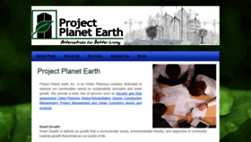 What Projectplanetearth.com website looked like in 2020 (3 years ago)