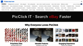 What Picclick.it website looked like in 2020 (3 years ago)