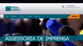 What Pressconsult.com.br website looked like in 2020 (3 years ago)