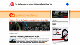 What Priblizovadla.cz website looked like in 2020 (3 years ago)