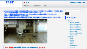 What Paui.jp website looked like in 2020 (3 years ago)