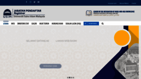 What Pendaftar.usim.edu.my website looked like in 2020 (3 years ago)