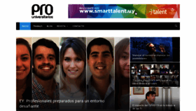 What Pro-universitarios.com website looked like in 2020 (3 years ago)