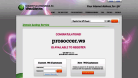 What Prosoccer.ws website looked like in 2020 (3 years ago)