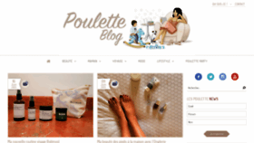 What Pouletteblog.com website looked like in 2020 (3 years ago)