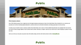 What Publixstockholder.com website looked like in 2020 (3 years ago)