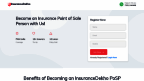 What Pos.insurancedekho.com website looked like in 2020 (3 years ago)