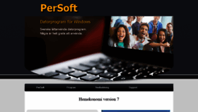 What Persoft.se website looked like in 2020 (3 years ago)