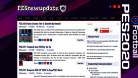 What Pesnewupdate.com website looked like in 2020 (3 years ago)