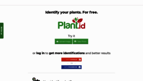 What Plant.id website looked like in 2020 (3 years ago)