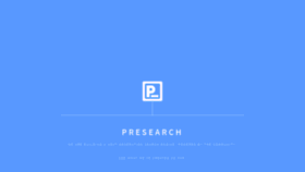 What Presearch.io website looked like in 2020 (3 years ago)