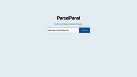 What Parcelpanel.com website looked like in 2020 (3 years ago)