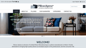 What Pillowsxpress.com website looked like in 2020 (3 years ago)