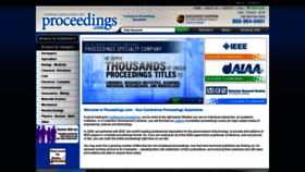 What Proceedings.com website looked like in 2020 (3 years ago)