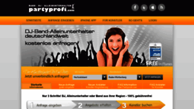 What Partyprofi.com website looked like in 2020 (3 years ago)
