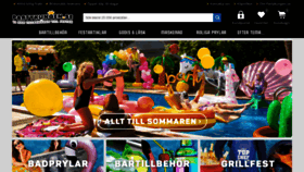 What Partykungen.se website looked like in 2020 (3 years ago)