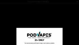 What Podvapes.com website looked like in 2020 (3 years ago)