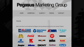 What Pegasusmarketing.com website looked like in 2020 (3 years ago)