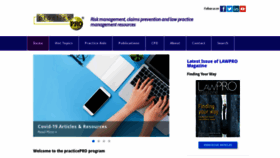 What Practicepro.ca website looked like in 2020 (3 years ago)