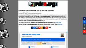 What Pdf2jpg.net website looked like in 2020 (3 years ago)