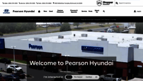 What Pearsonhyundai.com website looked like in 2020 (3 years ago)